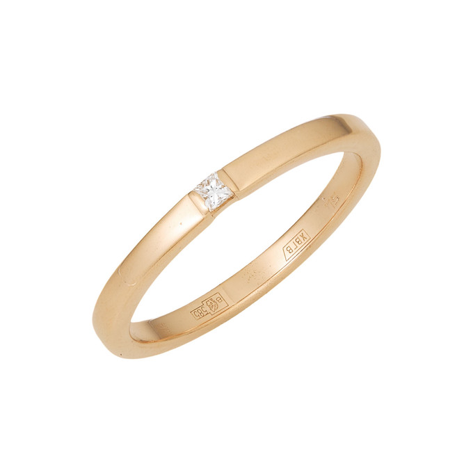 Кольцо из золота 585 пробы c бриллиантом, Л 5208 1669 за 27100