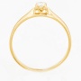 Кольцо из желтого золота 585 пробы c 1 бриллиантом Л73016505 фото 2