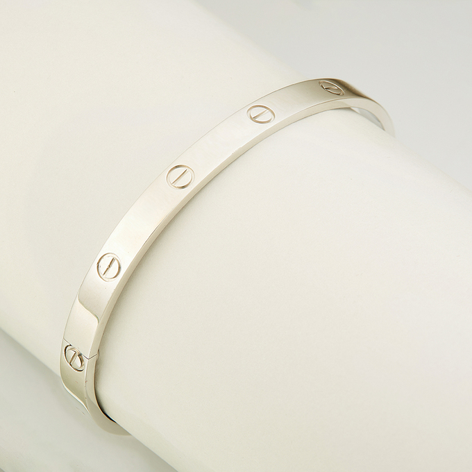 Браслет Cartier золото, 750, 3 к.,40,4 гр. (чистый вес 40,4 гр.) Love,  AIQ317