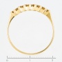 Кольцо из желтого золота 750 пробы c 7 бриллиантами Л18090052 фото 4