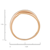 Кольцо из золота 585 пробы c бриллиантами