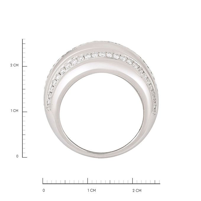 Кольцо из золота 750 пробы c бриллиантами