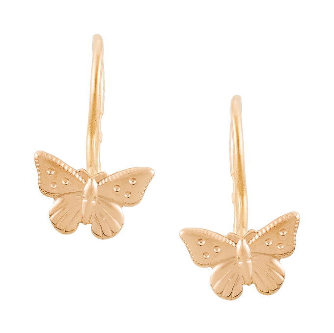 Серьги из красного золота 585 пробы