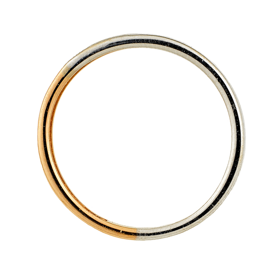 Кольцо из комбинированного золота 585 пробы c 7 бриллиантами, Л45070737 за 11340