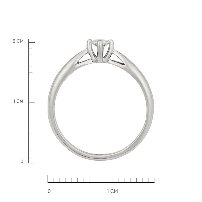 Кольцо из золота 585 пробы c бриллиантом, Л 3309 6899 за 42320