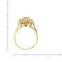 Кольцо из комбинированного золота 750 пробы c 7 бриллиантами Л19104622 фото 4