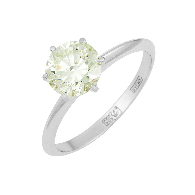 Кольцо из золота 585 пробы c бриллиантом, Л 2811 9228 за 290000