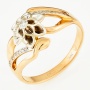 Кольцо из комбинированного золота 585 пробы c 19 бриллиантами Л31119236 фото 1