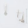 Серьги из золота 585 пробы c 2 бриллиантами