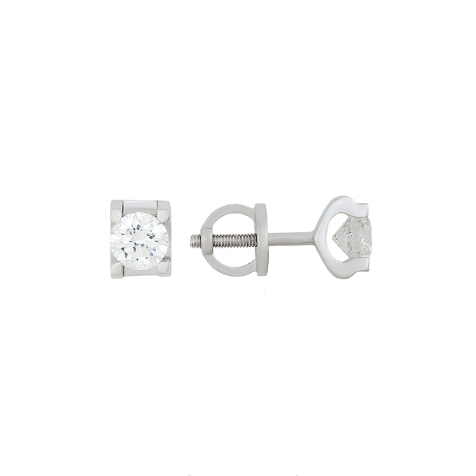 Серьги из золота 585 пробы c Бриллиант, К 0000 4371 за 127000