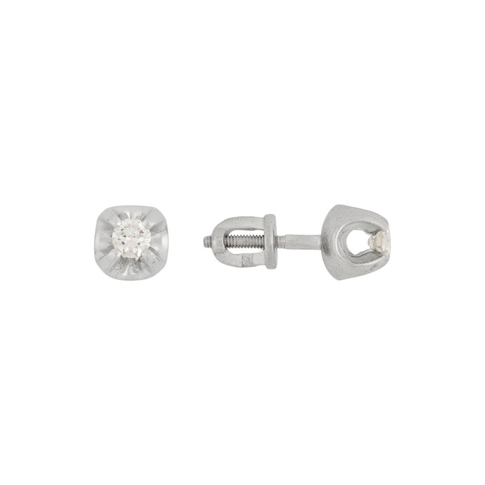 Серьги из золота 585 пробы с бриллиантами, Л 3014 4625 за 43200