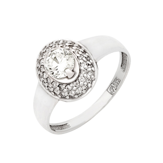 Кольцо из золота 585 пробы c бриллиантами, Л 2507 2104 за 87000