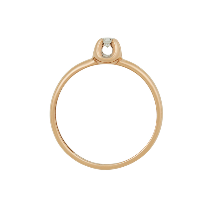 Кольцо из золота 585 пробы c бриллиантом, Л 1208 5795 за 16720