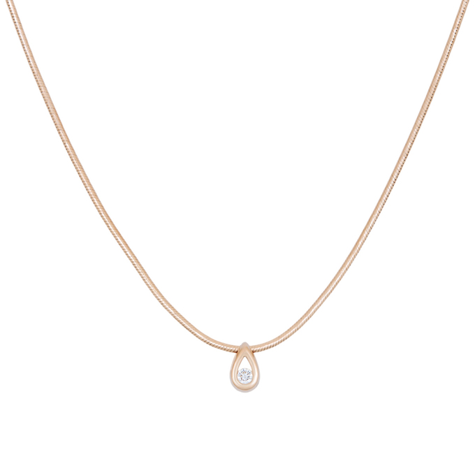 Колье из золота 585 пробы c бриллиантом, Л 0511 9307 за 70400