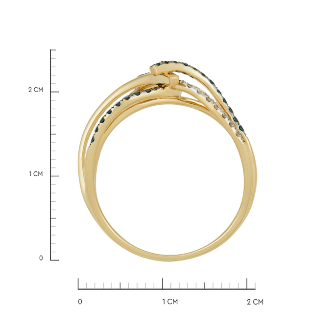 Кольцо из золота 585 пробы c бриллиантами, Л 4507 9495 за 42000