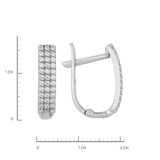 Серьги из золота 585 пробы c фианитами, К 0000 3937 за 22400