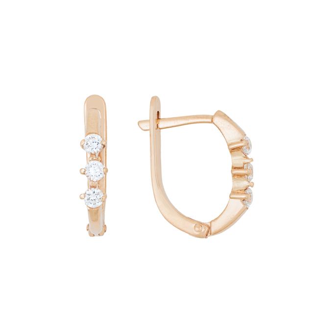 Серьги из золота 585 пробы c фианитами, Л 3014 2311 за 24800