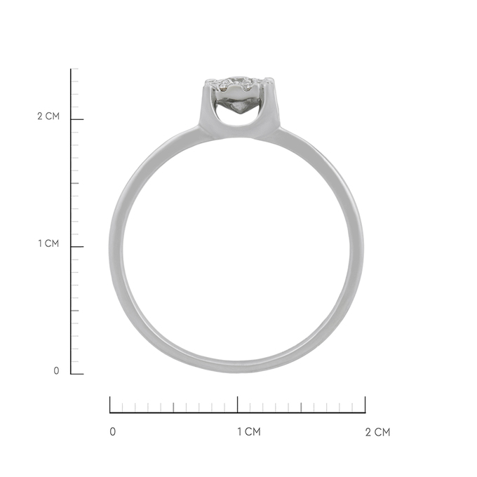 Кольцо из золота 585 пробы c бриллиантами, Л 5703 8081 за 23920