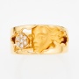 Кольцо из желтого золота 750 пробы c 7 бриллиантами Л28067671 фото 2