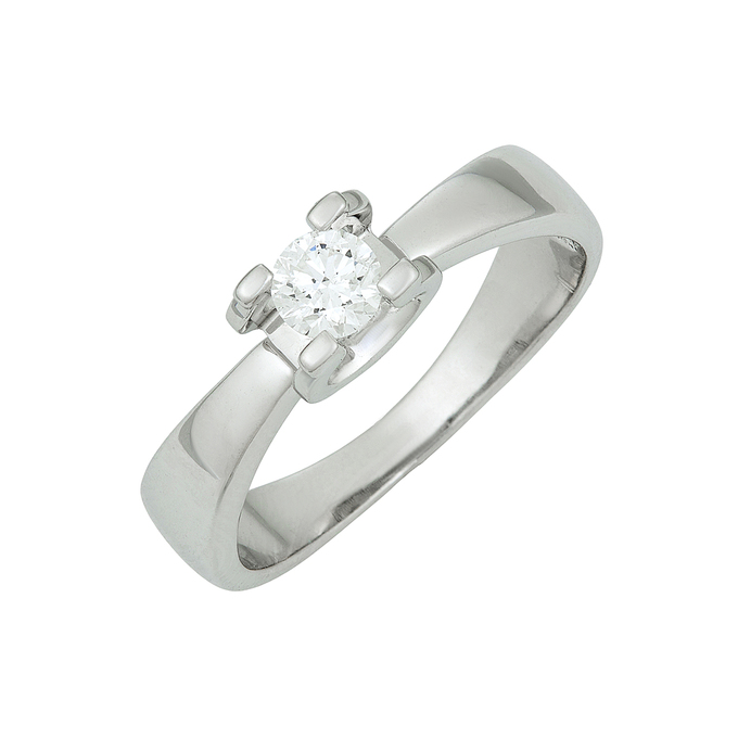 Кольцо из золота 585 пробы c бриллиантом