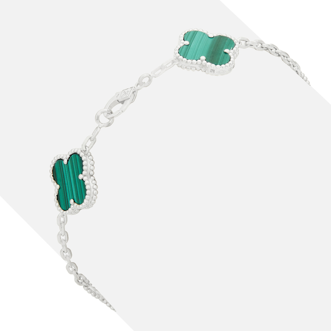 Браслет из золота 750 пробы c синтетическими камнями, Л 0911 2956 за 109000