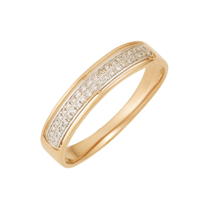 Кольцо из золота 585 пробы c бриллиантами, Л 2509 2040 за 30000