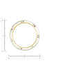 Кольцо из комбинированного золота 585 пробы c фианитами Л23158259 фото 4