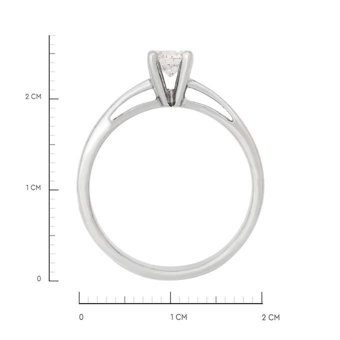 Кольцо из золота 585 пробы c бриллиантом, Л 1205 5176 за 96530
