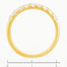 Кольцо из желтого золота 585 пробы c фианитами