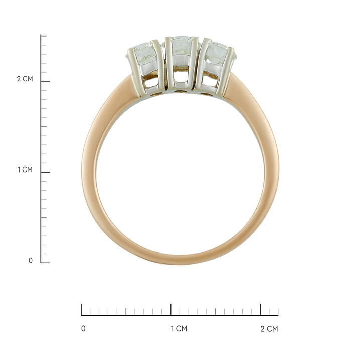 Кольцо из золота 585 пробы c бриллиантами, Л 2809 7526 за 209000