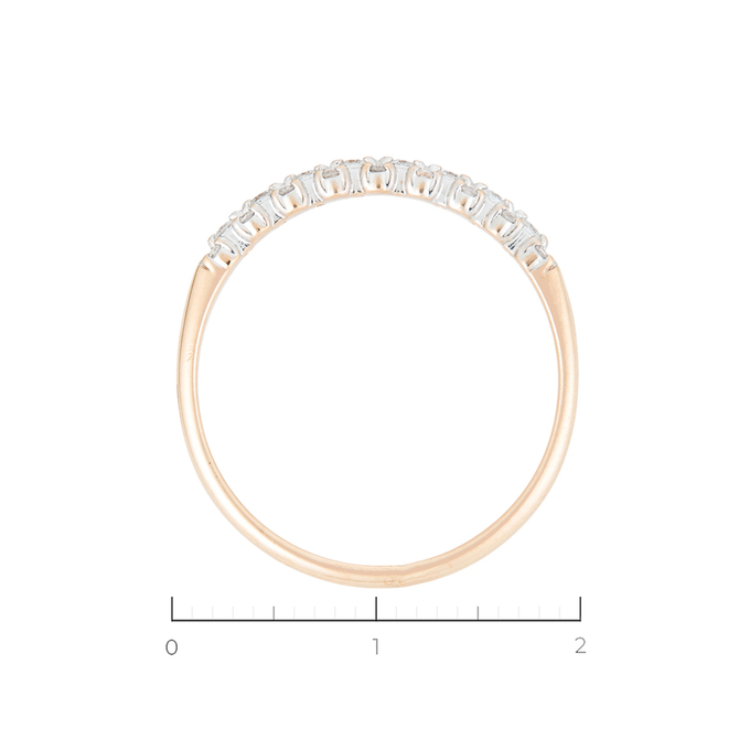 Кольцо из золота 585 пробы c 26 бриллиантами, Л 5103 9694 за 21520