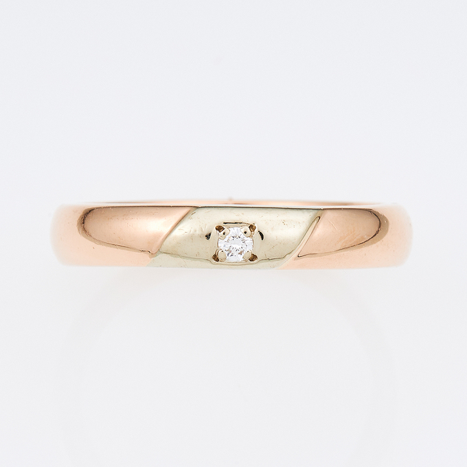 Кольцо из золота 585 пробы c бриллиантом, Л 0512 9731 за 42240