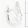 Серьги из белого золота 585 пробы c фианитами