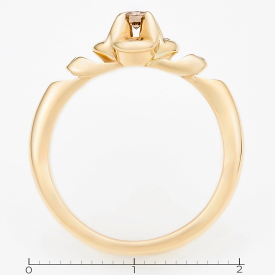 Кольцо из желтого золота 585 пробы c 7 бриллиантами, Л16139737 за 18750