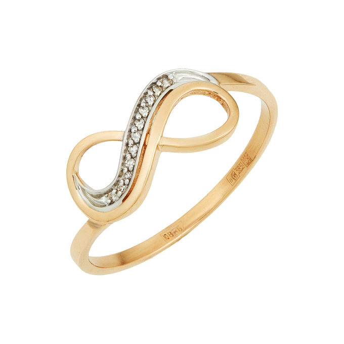 Кольцо из золота 585 пробы c бриллиантами, Л 5104 1824 за 16400