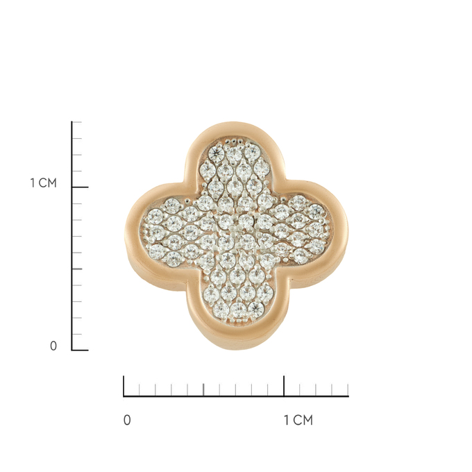 Подвеска из золота 585 пробы c фианитами