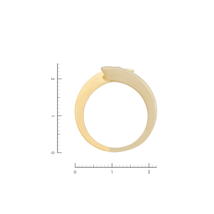 Кольцо из золота 750 пробы c 1 бриллиантом