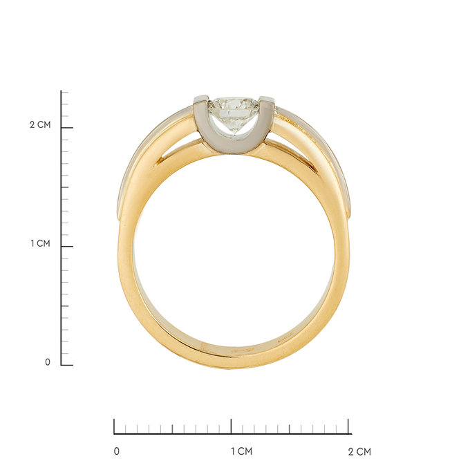 Кольцо из золота 750 пробы c бриллиантом, Л 3209 1500 за 160000