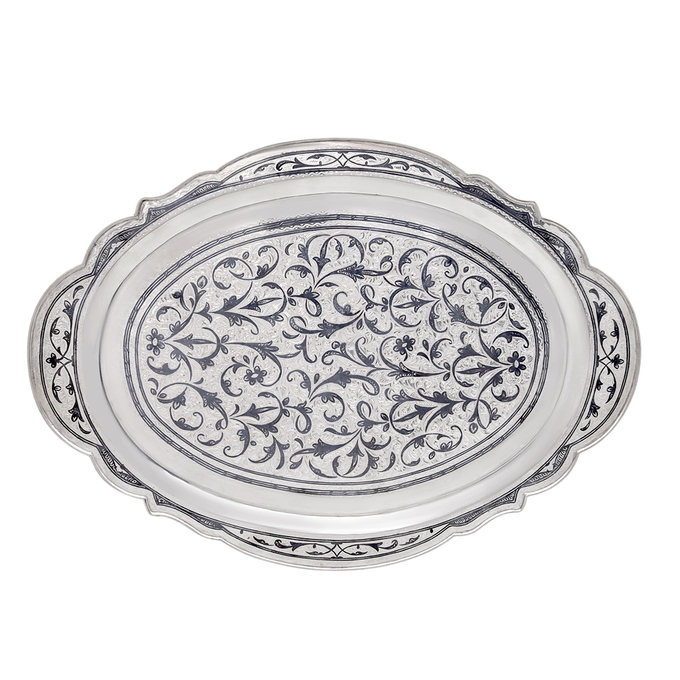 Поднос из серебра 875 пробы, Л 5406 2017 за 193000