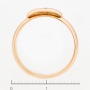 Кольцо из красного золота 585 пробы c 1 бриллиантом Л24138516 фото 3