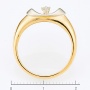 Кольцо из комбинированного золота 750 пробы c 1 бриллиантом Л35053425 фото 4