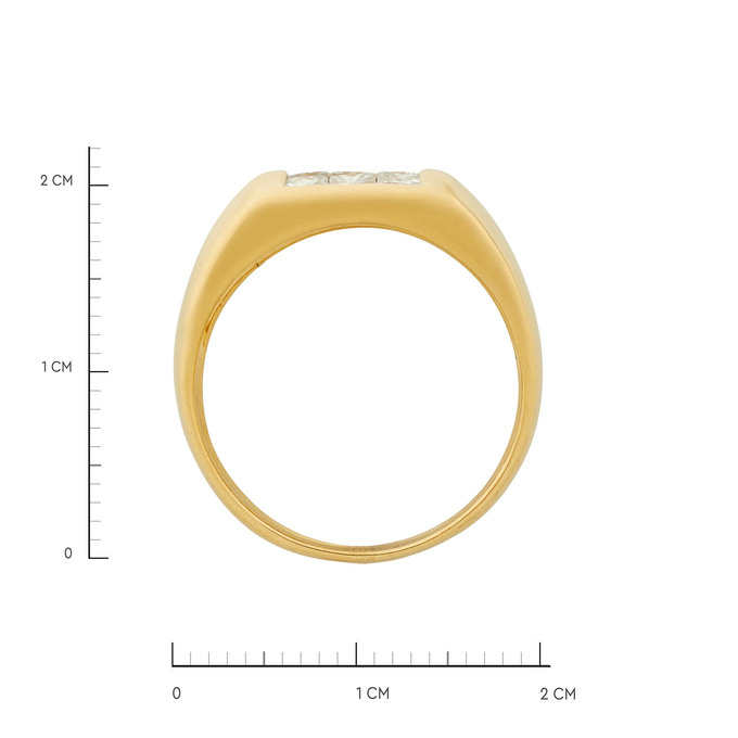 Кольцо из золота 750 пробы c бриллиантами