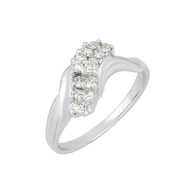 Кольцо из золота 585 пробы c бриллиантами, Л 4807 6458 за 44800