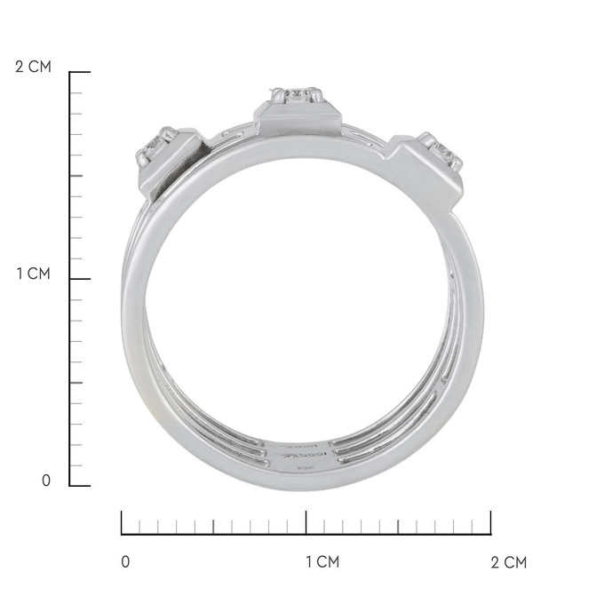 Кольцо из золота 585 пробы c бриллиантами, Л 1912 0925 за 59900