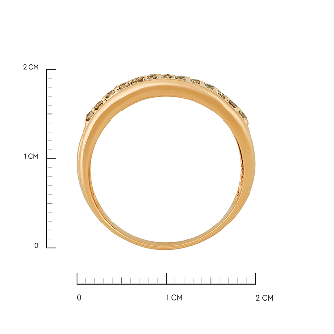 Кольцо из золота 585 пробы c бриллиантами, Л 2508 6747 за 49600