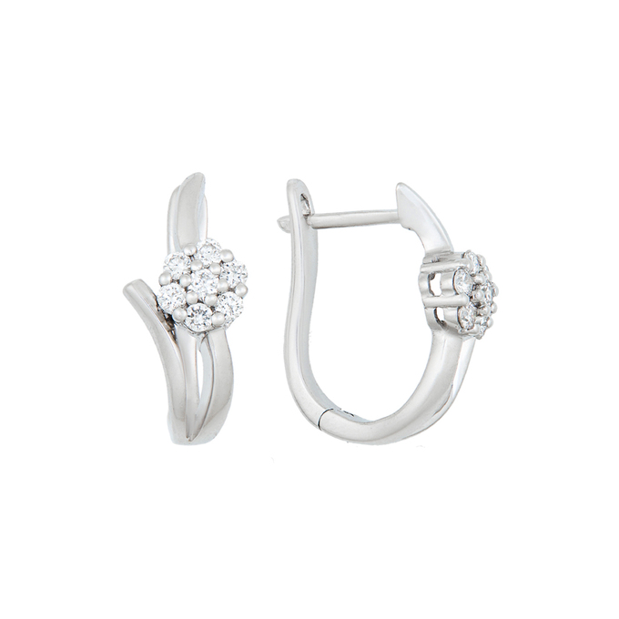 Серьги из золота 585 пробы c бриллиантами, К 0000 5141 за 48400