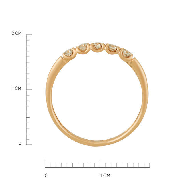 Кольцо из золота 585 пробы c бриллиантами, Л 3507 1909 за 22000