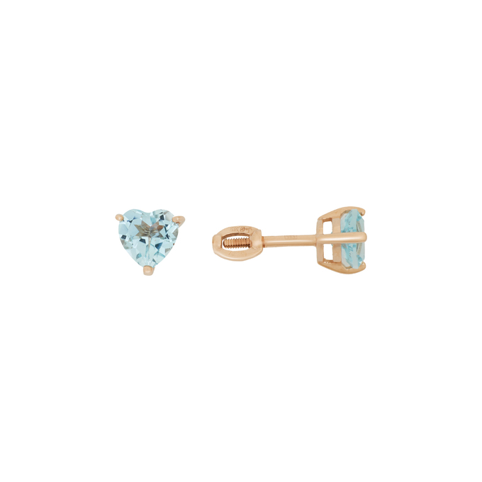 Серьги из золота 585 пробы c топазами, Л 6302 3827 за 12800