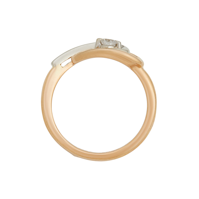 Кольцо из золота 585 пробы c бриллиантом, Л 5703 7892 за 55920