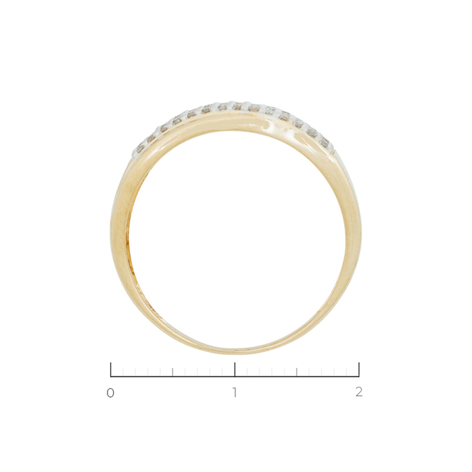 Кольцо из золота 585 пробы c 56 бриллиантами, Л 4608 7571 за 23940